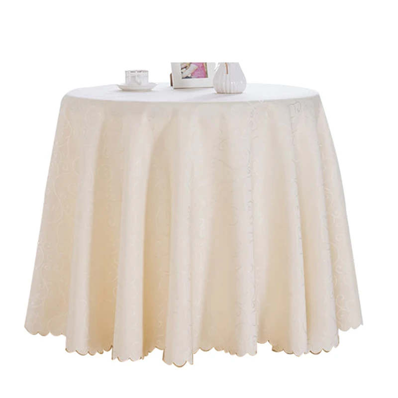  Jacquard Printed Floral Tablecloth Round Table Cloth Restaurant Hotel Table Cover Event Banquet Tab