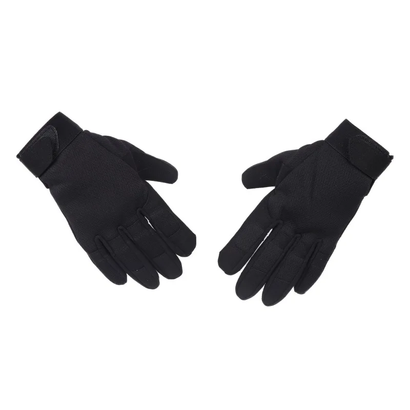 Для охоты на открытом воздухе нейлоновые волокна дышащие спортивные велосипедные перчатки с полным пальцами прочные камуфляжные перчатки легкие - Цвет: B
