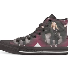 Kate McKinnon Повседневная Высокая холщовая обувь кеды для Прямая