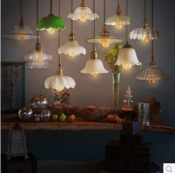 nostalgic vintage glass pendant lights old fashioned restaurant