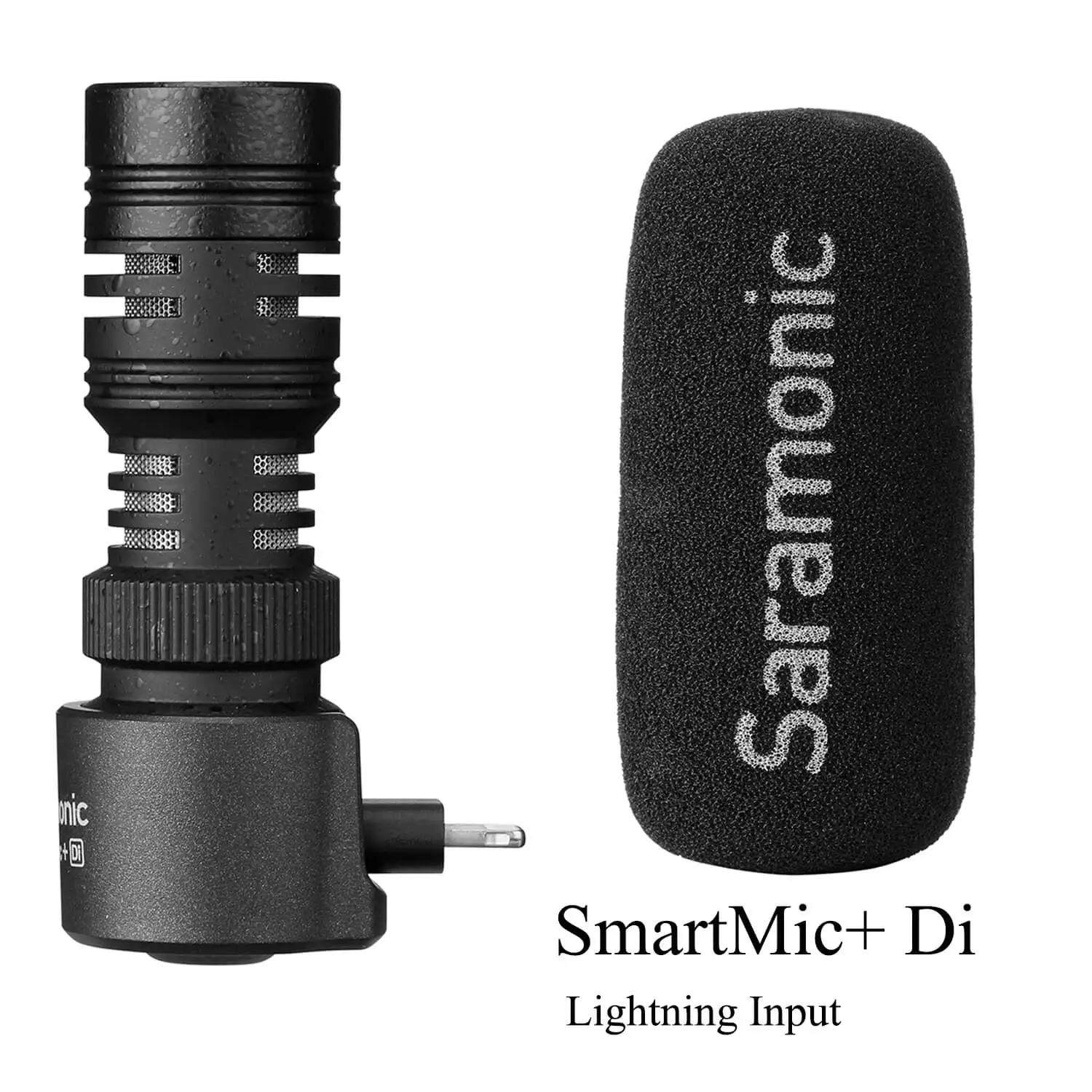 Saramonic SmartMic+/Di/UC TRRS направленный микрофон с поролоновым ветровым стеклом для IOS iPhone x 8 7 7 plus Android смартфонов