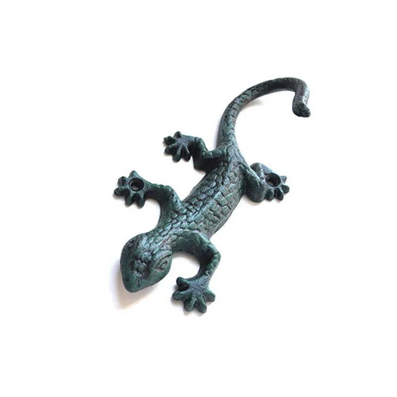 

1 Piece Coat Hat Hooks Garden Home Decoration Flexible Hanging Design Claw Cast Iron Lizard Rack Towel Hanger Hook Rails