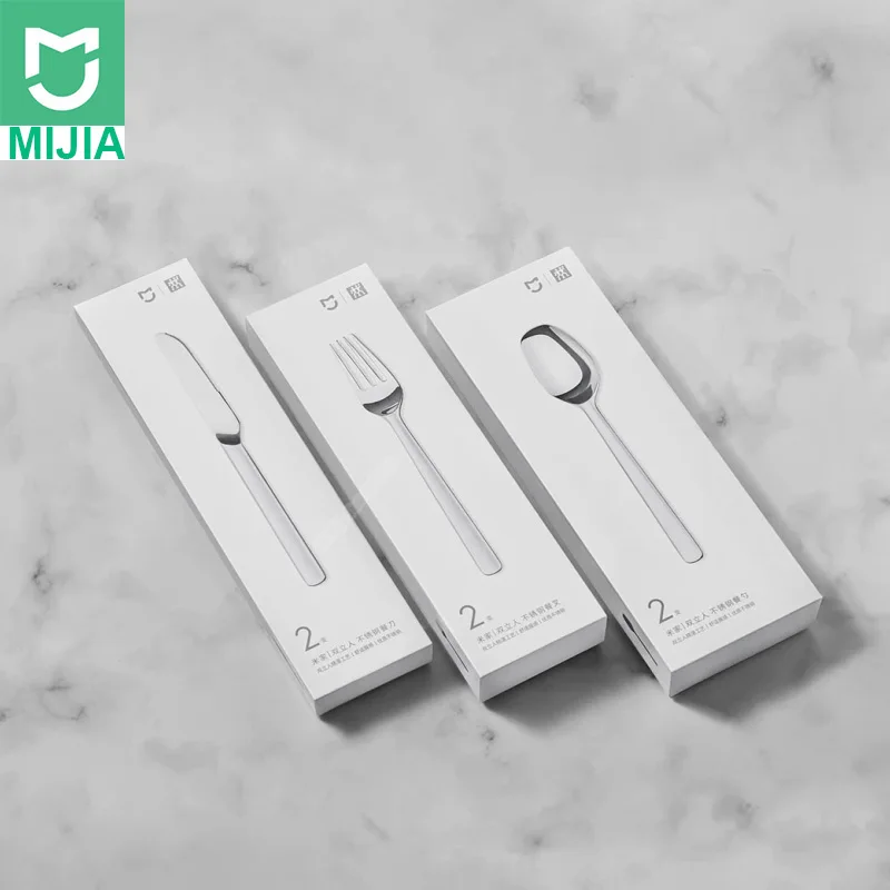 Xiaomi Mijia Посуда Из Нержавеющей Стали качественные высококачественные ножи для стейка Ложка Вилка для обеда столовая посуда бытовые столовые приборы для дома