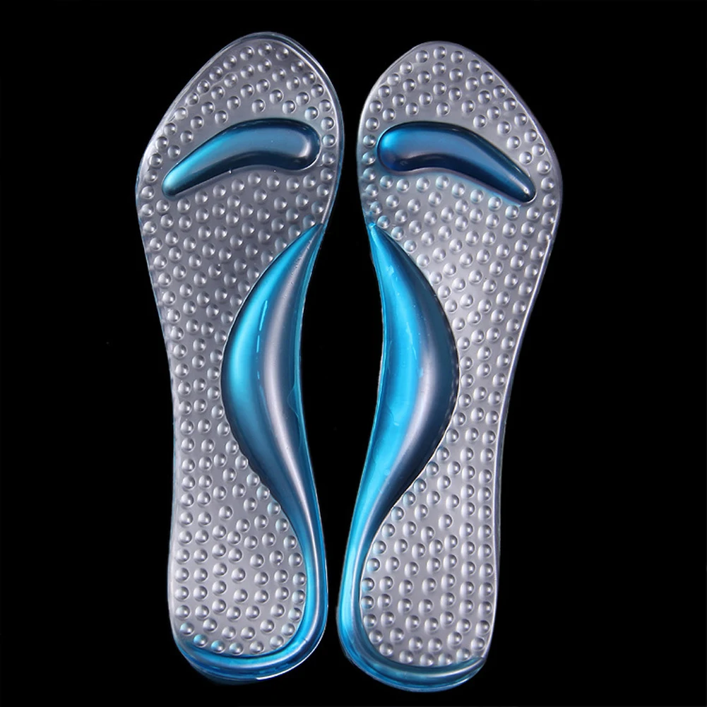 Новые Нескользящие женские гелевые стельки 3/4 длина супинатор противоскользящие массаж плюсневой кости ортопедические стельки для обуви на высоком каблуке