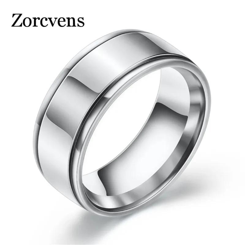 

LETAPI Promotion Stainless Steel Black/Silver/Gold Color Anti-allergy Smooth Couple Wedding Ring Woman Man Fashion Jewelry