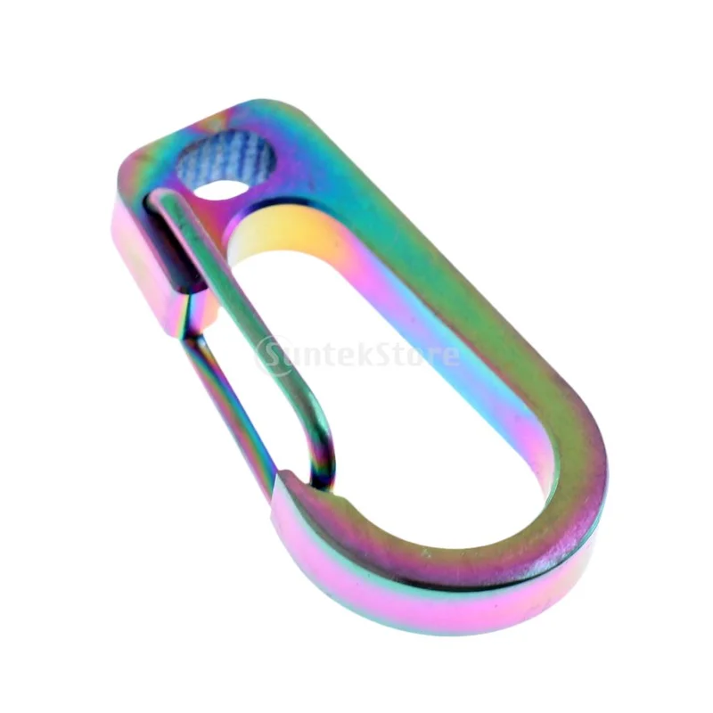 Titanium Alloy Carabiner Clip Keychain Quick Hook Buckle Outdoor Tools Camping Hiking Mountaineering Gadgets Titanium Alloy Carabiner Clip Keychain Quick Hook Buckle Outdoor Tools Camping Hiking Mountaineering Gadgets