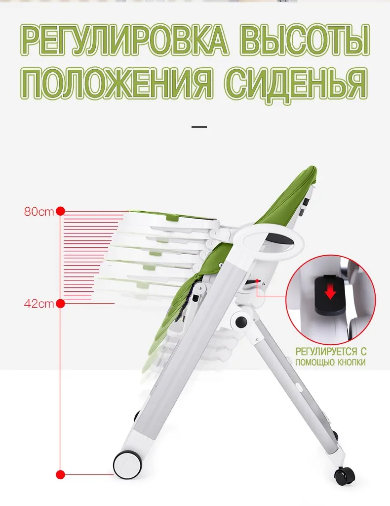 IVOLIA Стульчик для кормления Многофункциональный Столик для кормления малыша лежащего складной портативный детский стол есть сиденье