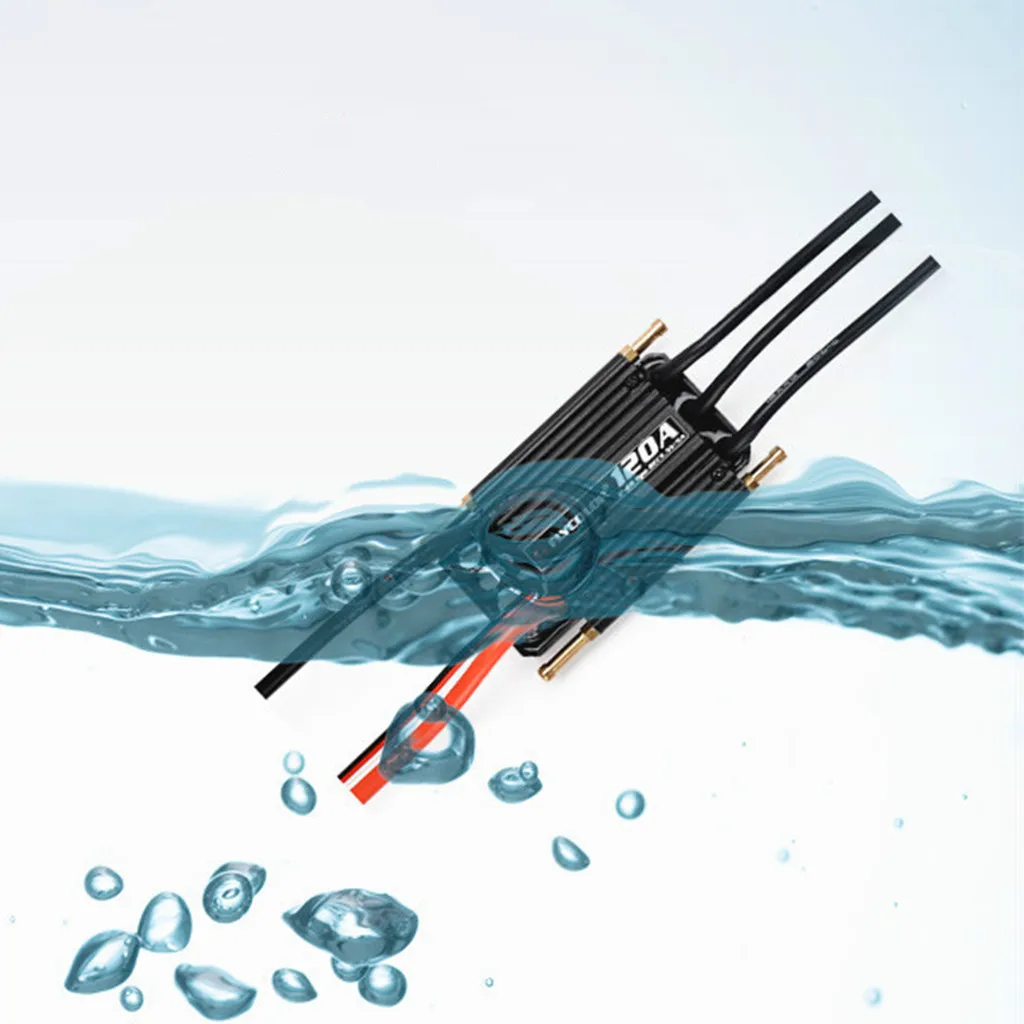 

Charging Flycolor Waterproof 120A 2-6S Brushless ESC With BEC Speed Controll For RC Boat convenient and practical accessories