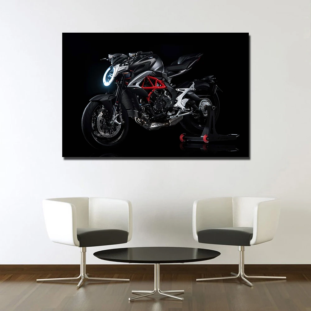 Рамка «сделай сам», холст для живописи MV Agusta Brutale 800 мотоцикл плакат Настенные картины принт для Гостиная домашний декор B86