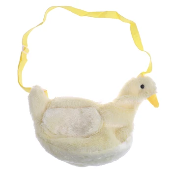 

1PCS Women Girls Shoulder Bag Luxury Handbags Designer Duck Bag Cute Plush Cartoon Duck Crossbody Bag 3Colors