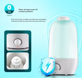

2400ml Air Humidifier Essential Oil Aroma Diffuser for home