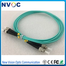 10 шт./лот, 2 м, ST-ST OM3-150 волоконно-оптический патч-корд, кабель OM3 10G Aqua Multimode 50/125 ST/UPC патч-корд дуплекс 3 мм, ПВХ Куртка