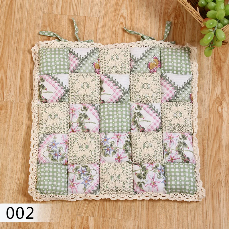 Flower Style Square Cotton Seat Cushion