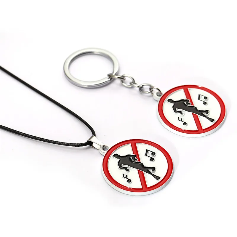 

Game Keychain Battle Royale Fortress Key Chain Ring Metal Coin Pendants llavero For Men Car Women Bag Jewelry Forbidden Dance