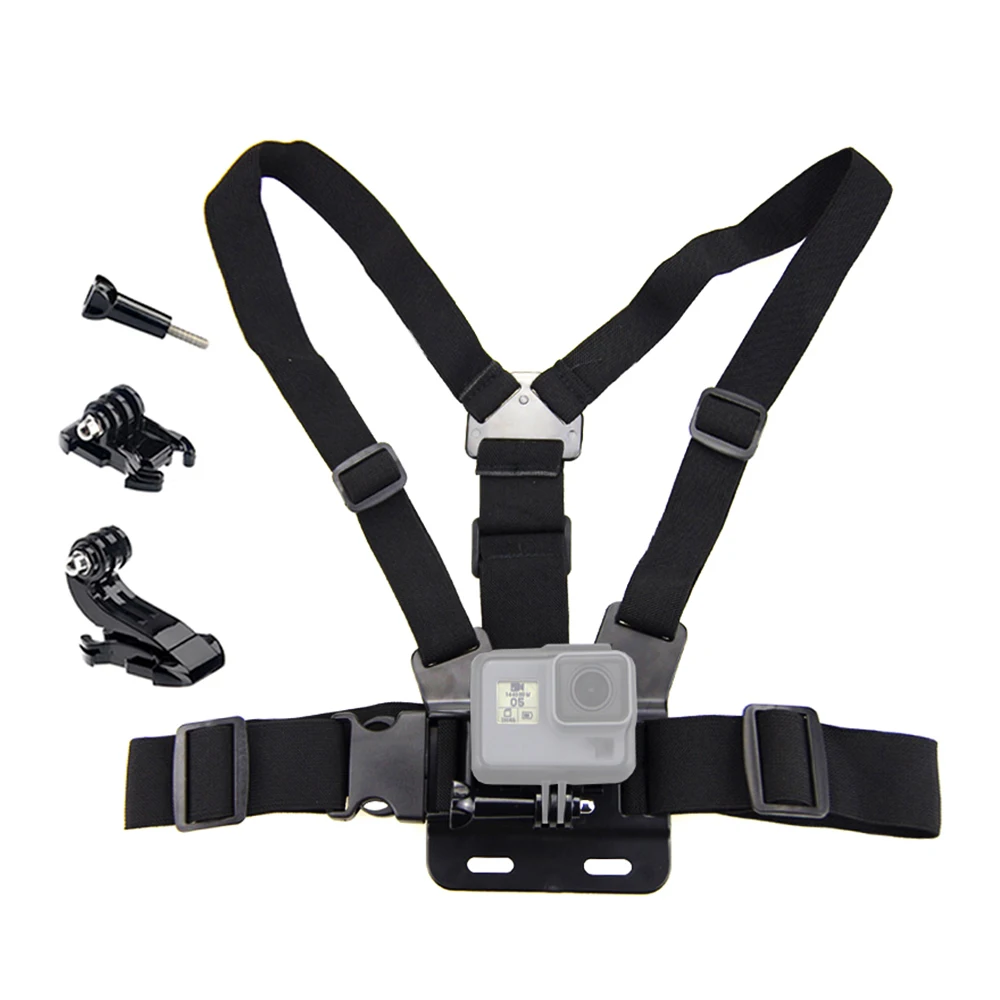 

Sports camera for Gopro 7 6 5 4 3+ Accessories Adjustable Body Harness Chest Belt Mount for SJCAM for Xiaomi for Xiaoyi for eken