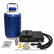 300 Вт FS-06 2 в 1 комплект встроенный безмасляный насос жидкий азот замороженный сепаратор с 10л резервуар с жидким азотом