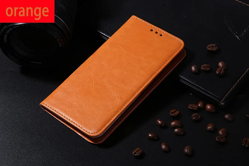 Кожаный чехол с откидной крышкой для Xiaomi Redmi Note 5 6 7 Pro 7 7A K20 Pro кошелек Fundas xiomi mi 9T CC9 CC9E A2 A3 Lite Стенд кожаный чехол Etui - Цвет: orange