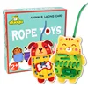 Wooden Children's Creative Dressing Toy Animal Threading Costume Game Early Childhood Education Animal Dressing Toy Girl 1