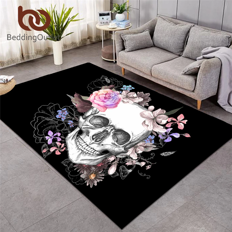 ALAZA Sugar Skull Rose Flower Halloween Floral Collection Area Mat Rug Rugs for Living Room Bedroom Kitchen 2' x 6' ALAZA Sugar Skull Rose Flower Halloween Floral Collection Area Mat Rug Rugs for Living Room Bedroom Kitchen 2' x 6'