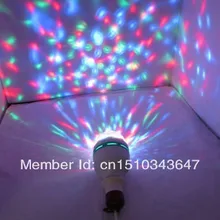 Сценические огни 2 шт./лот 3 Вт RGB DJ сценическое освещение лампы диско хрустальный шар огни E27 база лампа RGB светодиодный