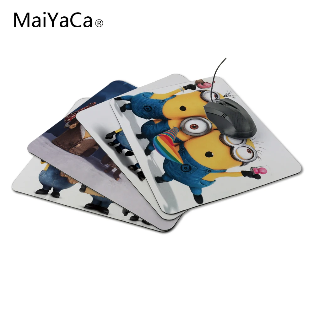 

New Anti-Slip PC Cute Cartoon Anime Minions Silicon Mouse Pad Mat Mice Pad for Optical Free Shipping
