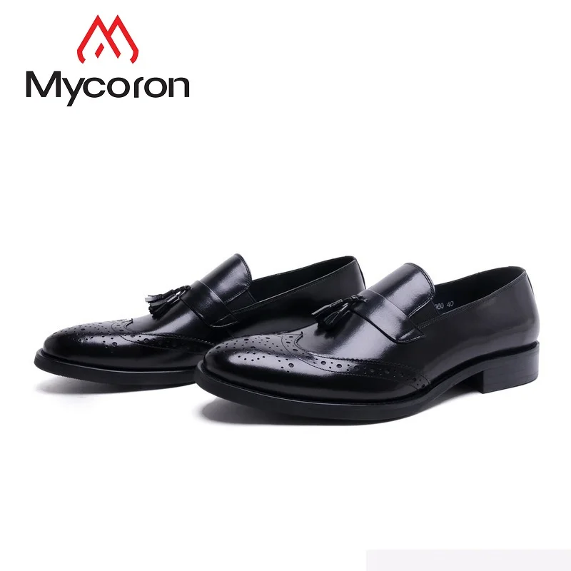 Vestido Vinho Mycoron Couro Homme Dos Shoes Chaussure Homens New Cuir vermelho Formal Preto De Alta Clássicos Botas Qualidade Senhores Negócios Sapatos RRqnpAXrw