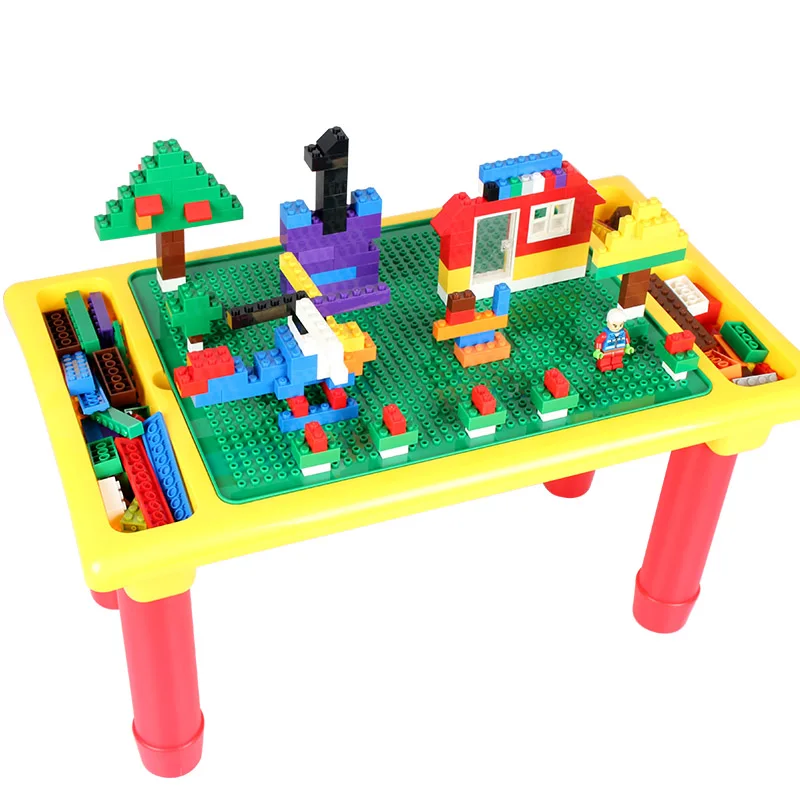 DIY Blocks Desk With Baseplate Creative Brick Desk Educational Toy For Kids Compatible With Legoed Classic Blocks DIY Blocks Desk With Baseplate Creative Brick Desk Educational Toy For Kids Compatible With Legoed Classic Blocks