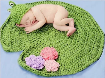 

baby winter hat baby newborn photography set baby photography accessories cap baby girl hat newborn photo shoot frog 0-3 months