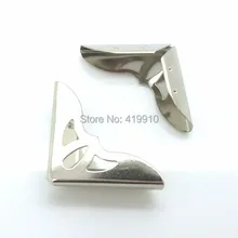 Shipping-50PCs Альбомы для скрапбукинга серебристого цвета меню папки Угловые протекторы(толщина 7 мм) 42x30 мм J1721