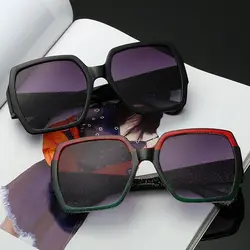 Большие женские солнцезащитные очки квадратные пластиковые солнцезащитные очки для женщин
