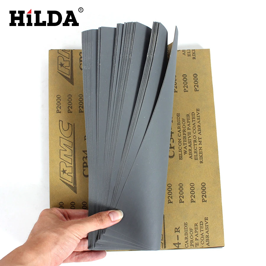 HILDA Sandpaper Sand paper Waterproof 5 Sheets CP34 Sandpaper 2000 Grit Waterproof Paper Wet/Dry