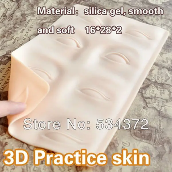 2 шт./партия(губы+ брови) Профессиональный макияж для бровей Губы для практики кожи