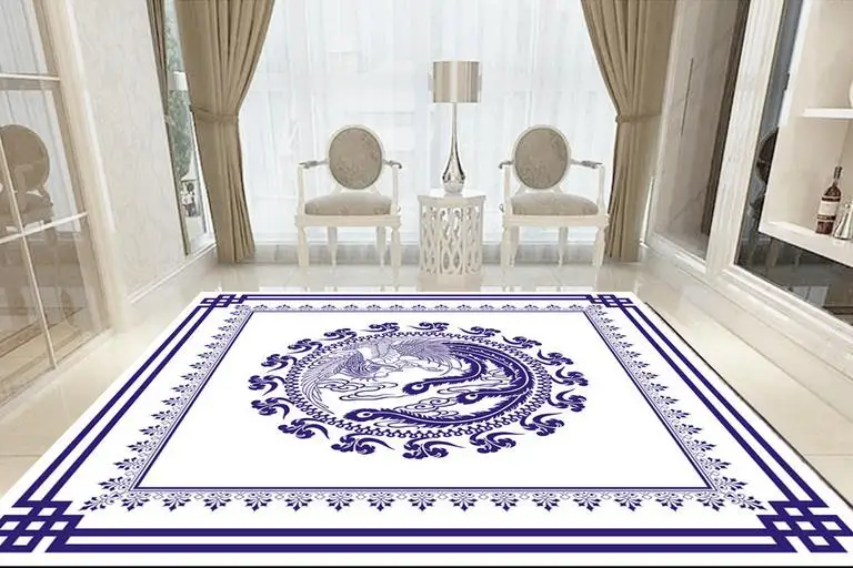 

3d stereoscopic floor photo wallpaper custom 3d flooring Carpet pattern floor bedroom wallpaper luxury 3d waterproof floor