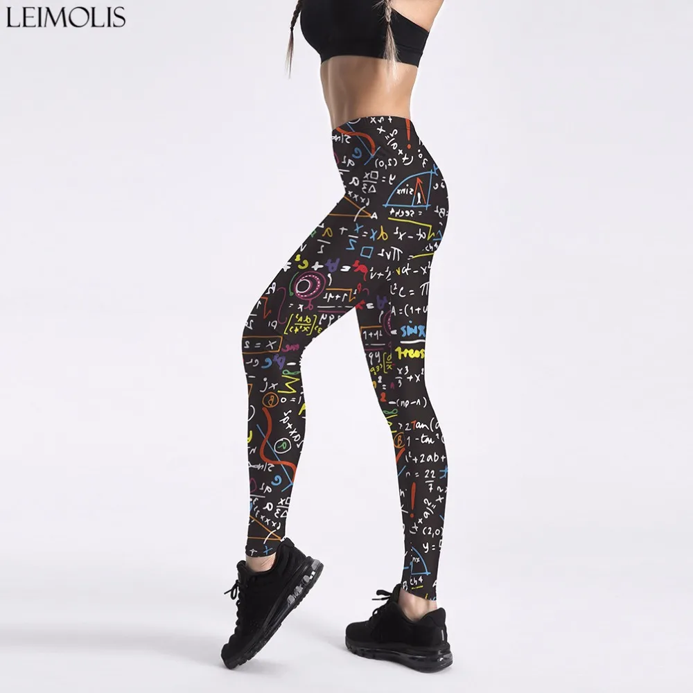 Женские леггинсы Leimolis с 3D принтом высокой талией для фитнеса тренировок|workout leggings