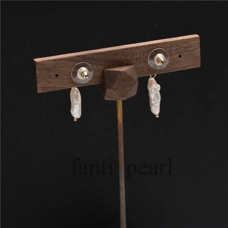 

2018 Sale New Arrival Fantipearl Trendy Women Earring Free Shipping Baroque Keshi Pearl drop Earring