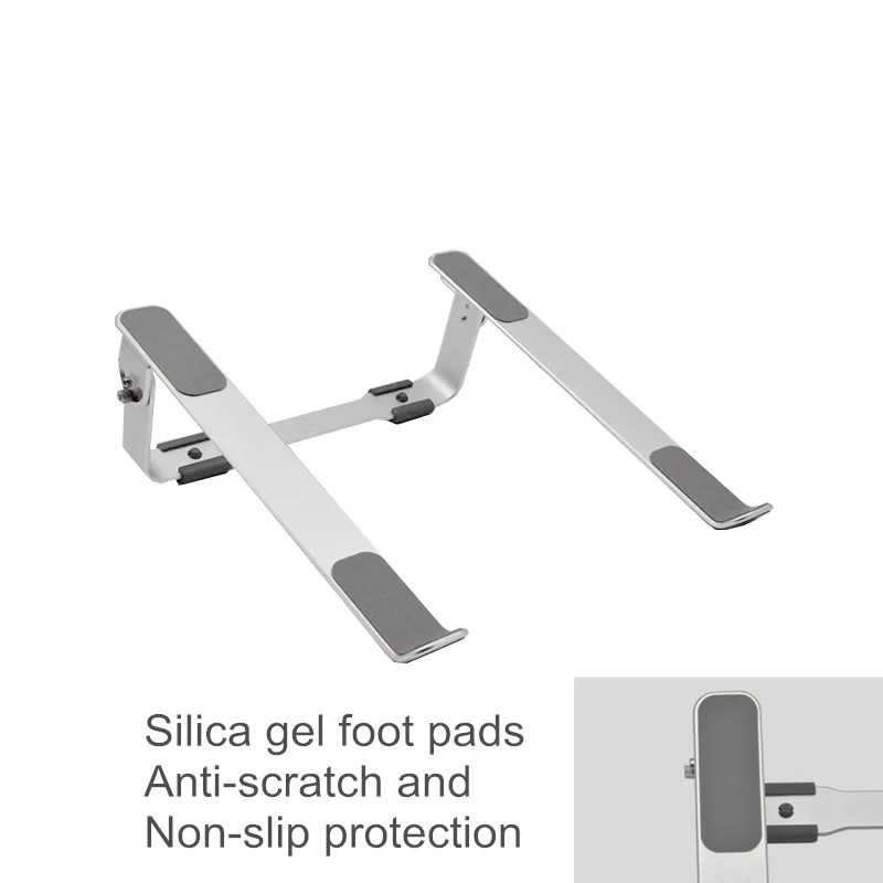 Портативный ноутбук стенд алюминиевый сплав 4 высоты/углы регулируемый ноутбук охлаждающий держатель для MacBook Air Pro 11-17 дюймов