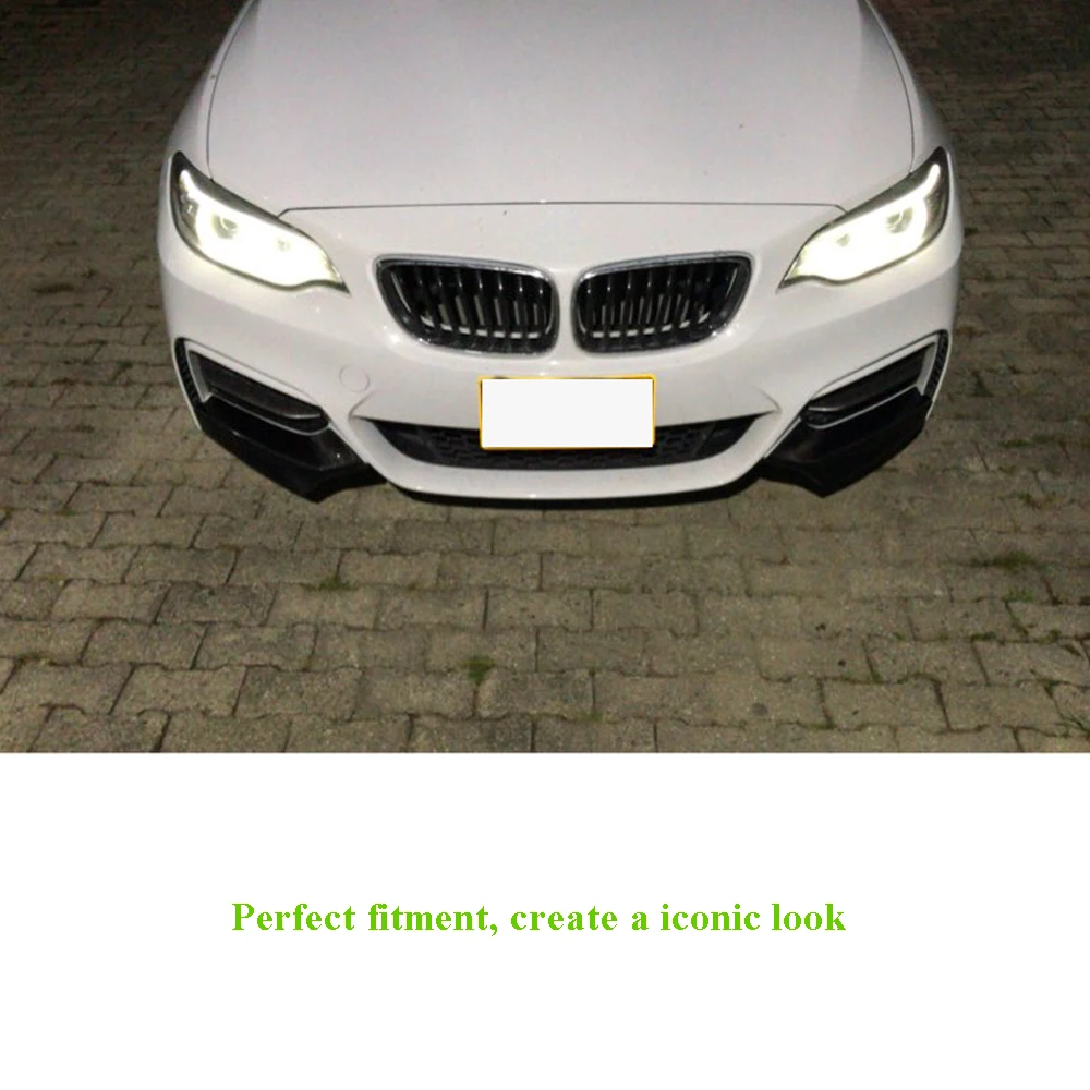 De fibra de carbono/FRP para BMW Serie 2 F23 F22 M parachoques delantero divisores labio solapas M235i M240i Coupe convertible 2013-2017