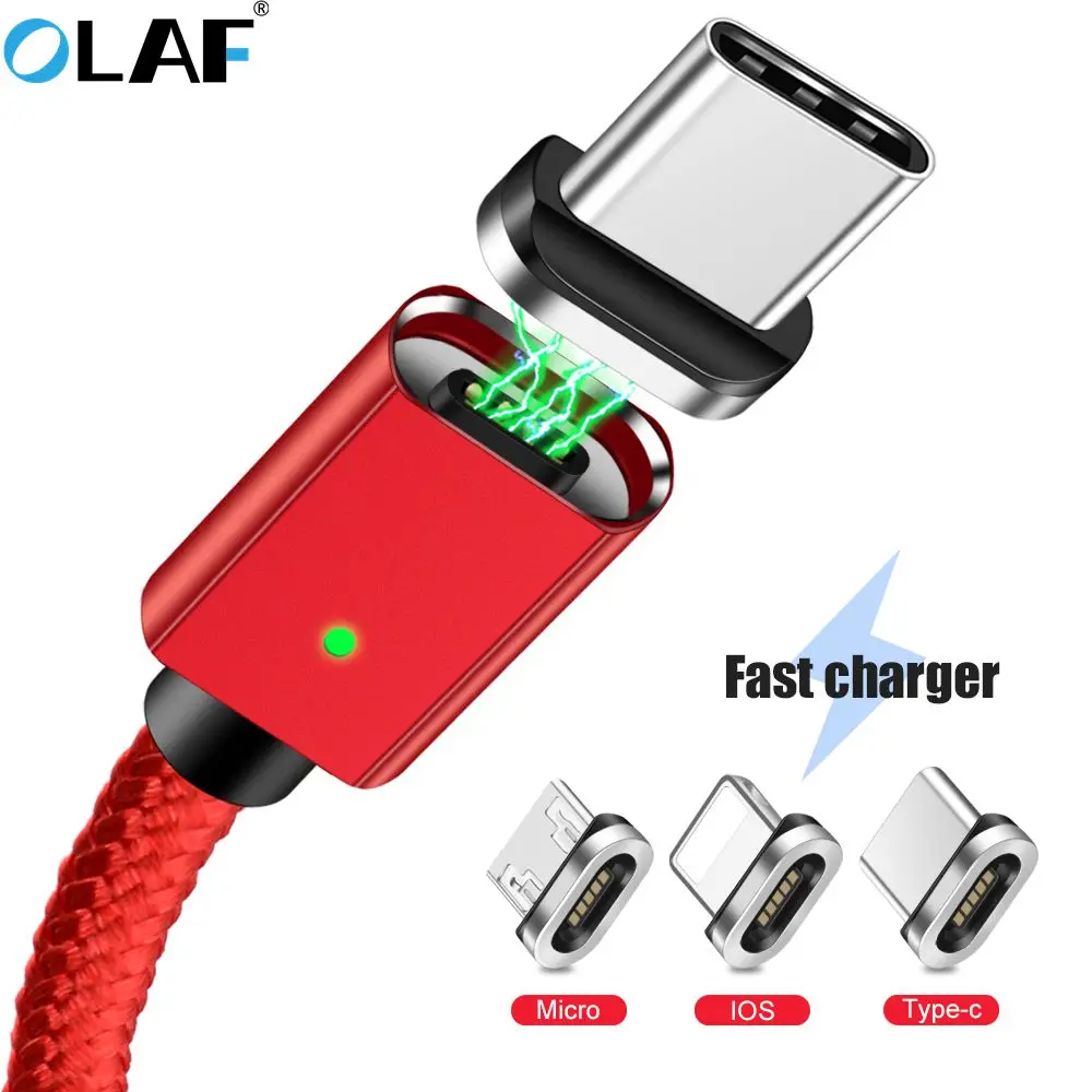 Магнитный кабель адаптер для быстрой зарядки Micro usb Type-C магнитное зарядное