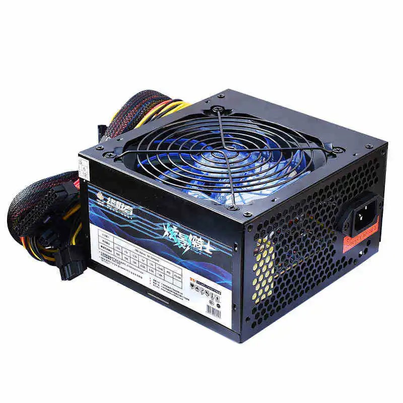500 واط محول التيار الكهربائي للكمبيوتر PSU للكمبيوتر الألعاب الكهربائية مصدر من الجهاز sata الطاقة للرسومات بطاقة rx 470