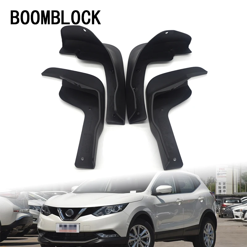 

4pcs Car Front Rear Mud Flaps Mud Flap Mudguards Fender For Nissan Qashqai J11 2014 2015 2016 2017 Accessories