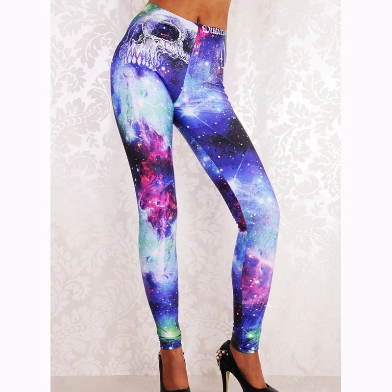 Wholesale New 2017 Women 3D Digital Printed Leggings Summer Spring Harajuku Fitness Women Leggings Creative Elastic Pants WL013