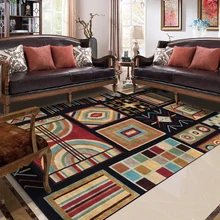 Европейские классические красочные геометрические коврики и ковры для дома, гостиной, спальни, прикроватные большие Противоскользящие коврики