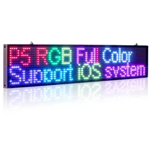 50CM P5MM RGB Led Sign Full color multicolor Programmable Scrolling Message LED Display Board Display Multi-language