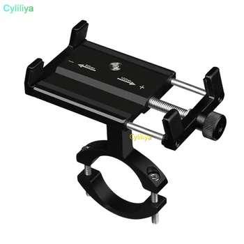 

Aluminum Bike Motorcycle Phone Stand For 5-15cm Wide Smartphone Support Bicycle Adjustable Handlebar Alloy Holder Mount Bracket