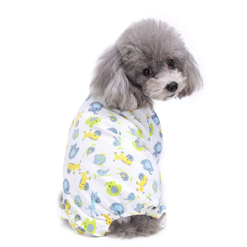 Одежда для собак Новые комбинезоны для собак кошек хлопковые пижамы летняя одежда для домашних животных