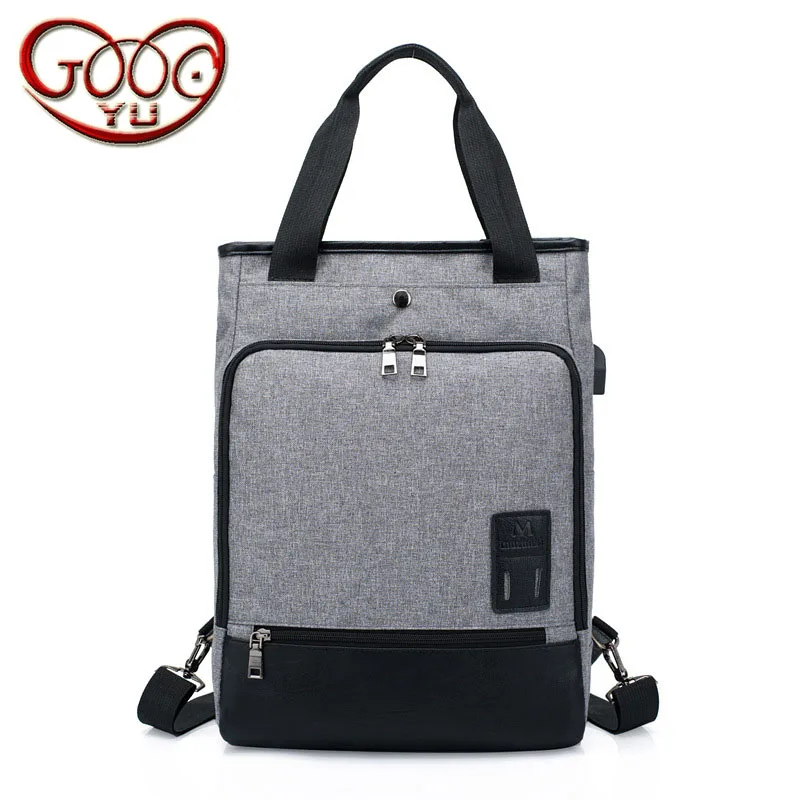 

Korean version of the new men's nylon cloth fashion trend handbag Vertical model of the solid blue zipper shoulder