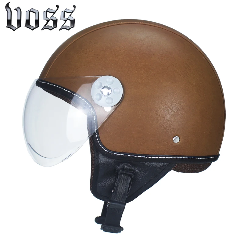 Лидер продаж, классический мотоциклетный шлем для мужчин и женщин, motocicleta capacete, винтажный шлем vespa для спуска на пол лица - Цвет: 2