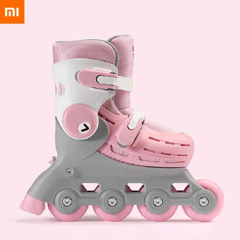 

Xiaomi 700Kids Adjustable Roller Skates Double Lock Removable Liner One-Piece Housing Toy Sports Skates For 3 - 7 Years Gifts