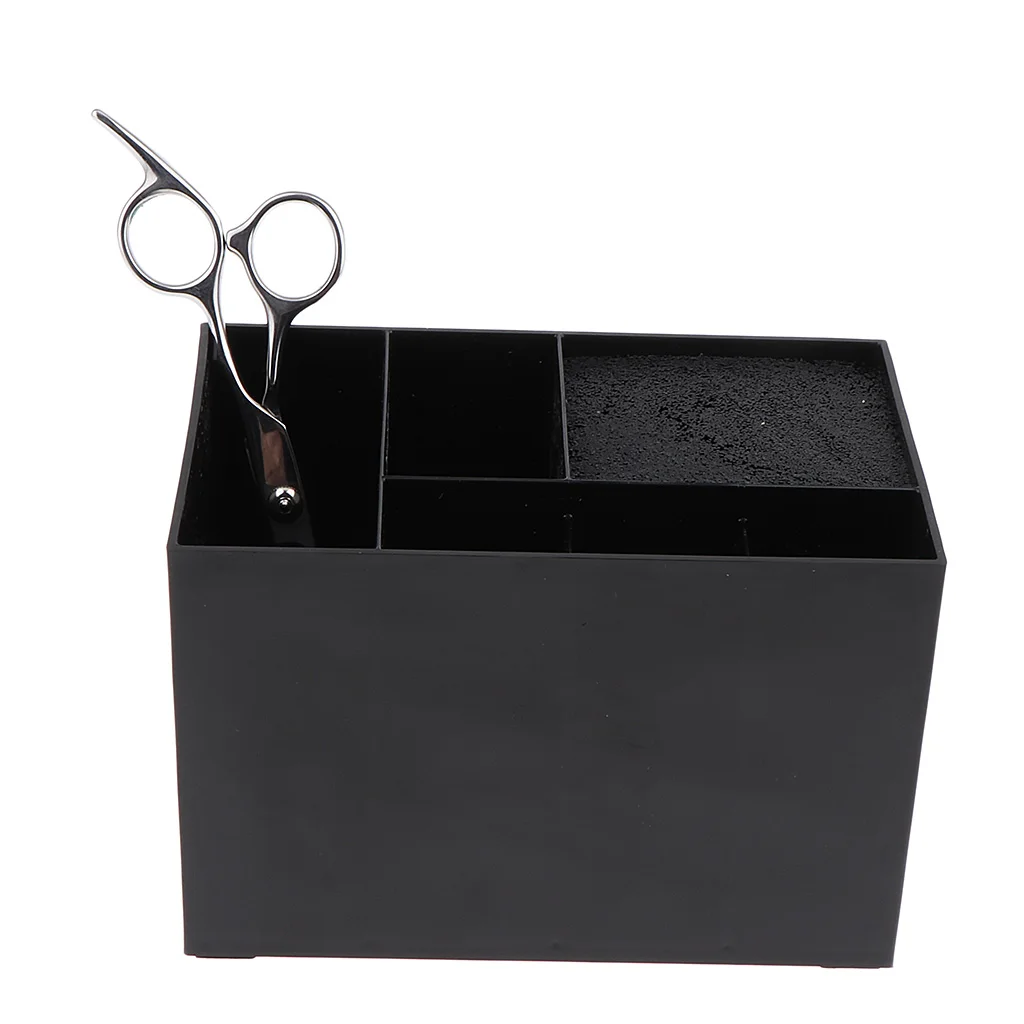 6 Compartment Salon Scissors Holder Shears Comb Clips Hair Styling Tools Organizer Holder Case