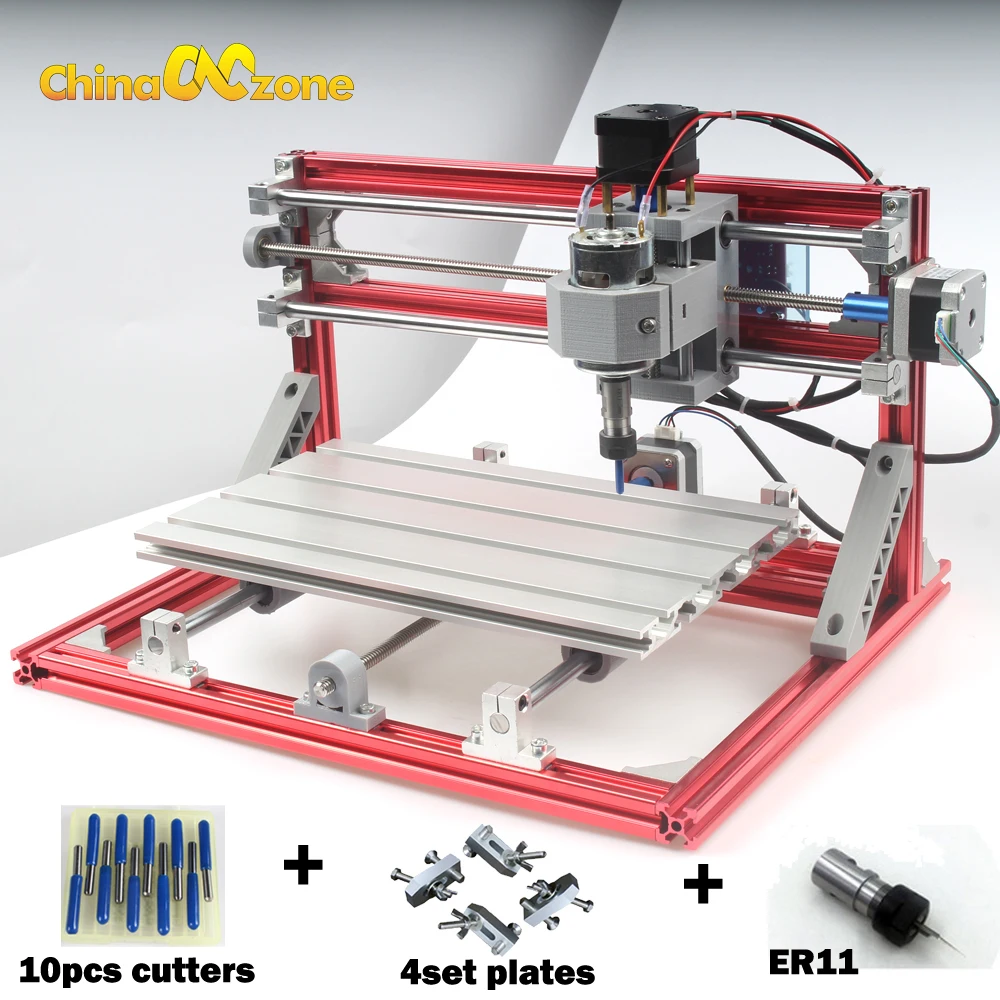 Фрезерный станок для гравировки и резьбы по дереву с ЧПУ 3018 ER11|diy cnc|cnc factorypcb milling